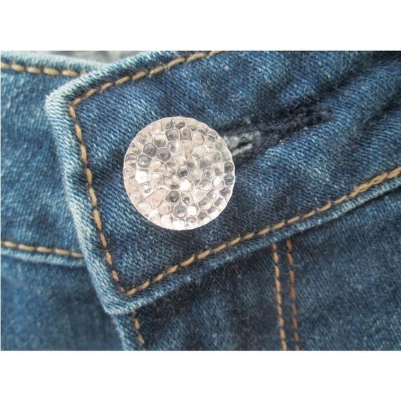 Anoname' Jeans Regular 12 Size 29 Straight Leg slight Flare Logo Pockets Stretch - Picture 6 of 9